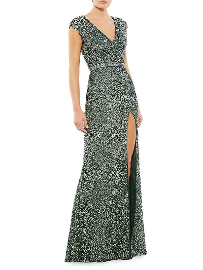 Evening Sequin A-Line Gown