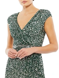 Evening Sequin A-Line Gown