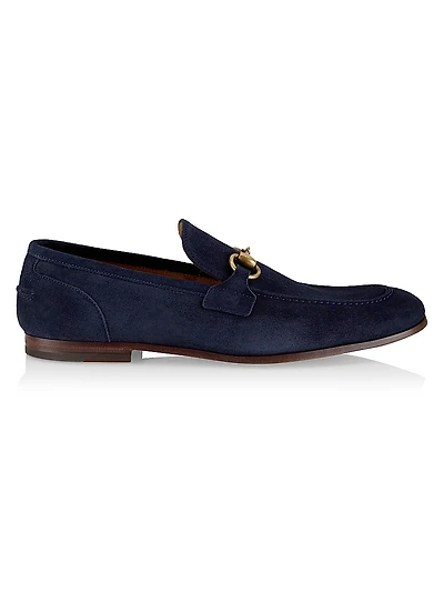 Jordaan Horsebit Suede Mocassins