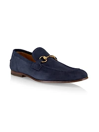 Jordaan Horsebit Suede Mocassins