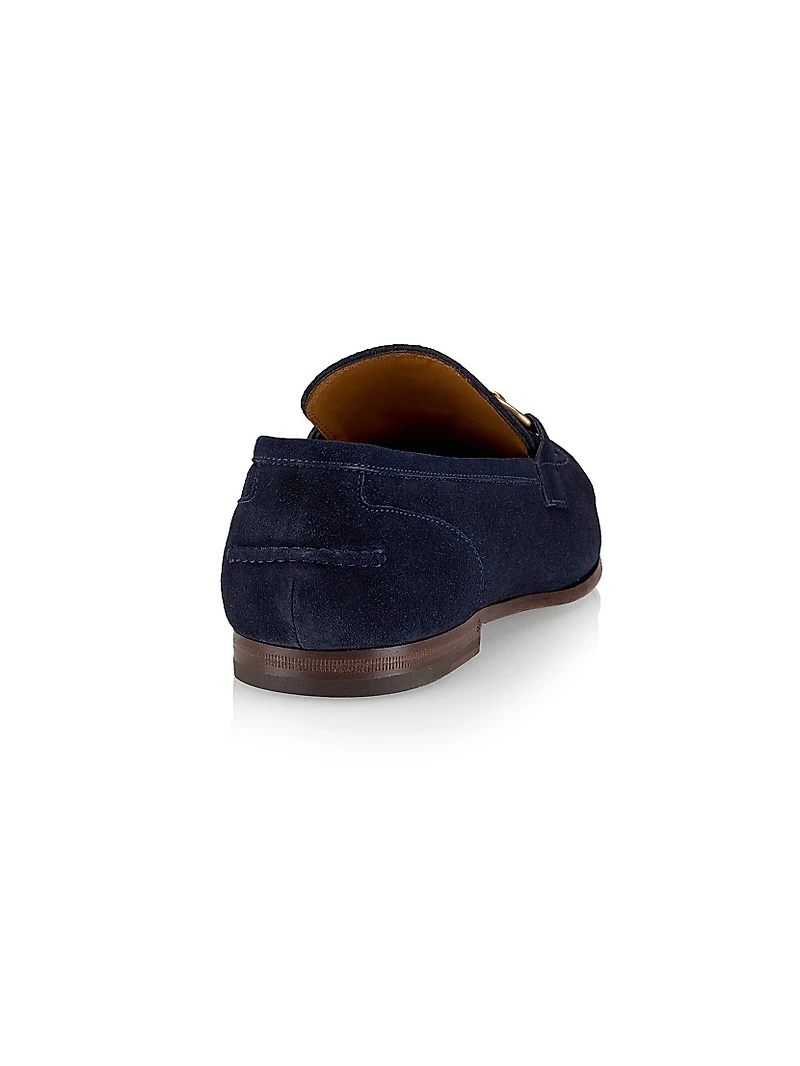 Jordaan Horsebit Suede Mocassins