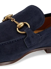 Jordaan Horsebit Suede Mocassins