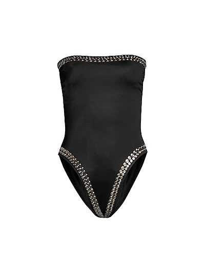 Bishop Strapless Studded One-Piece Swimsuit