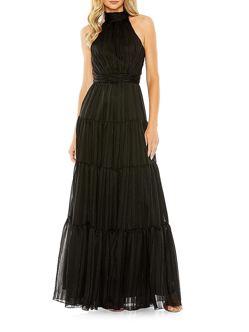 Satin Halter Gown