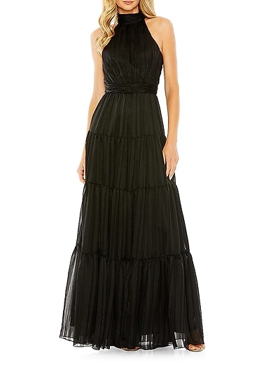 Satin Halter Gown