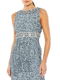 Beaded Column Gown