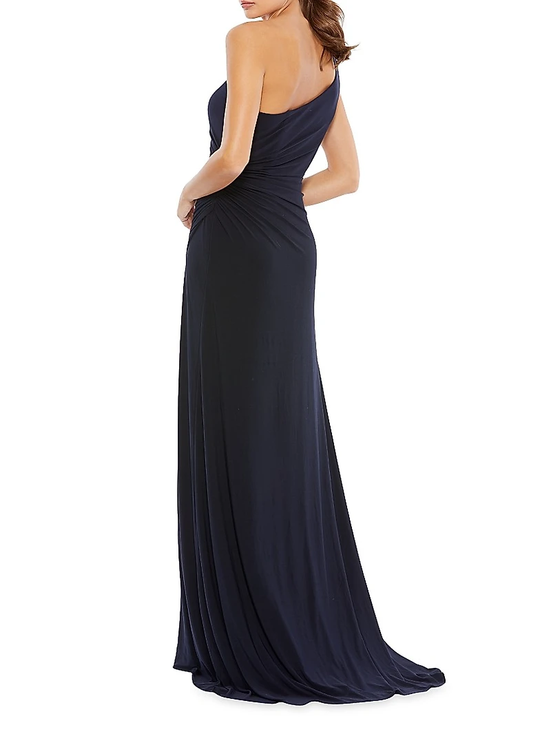 Jersey Asymmetric Gown
