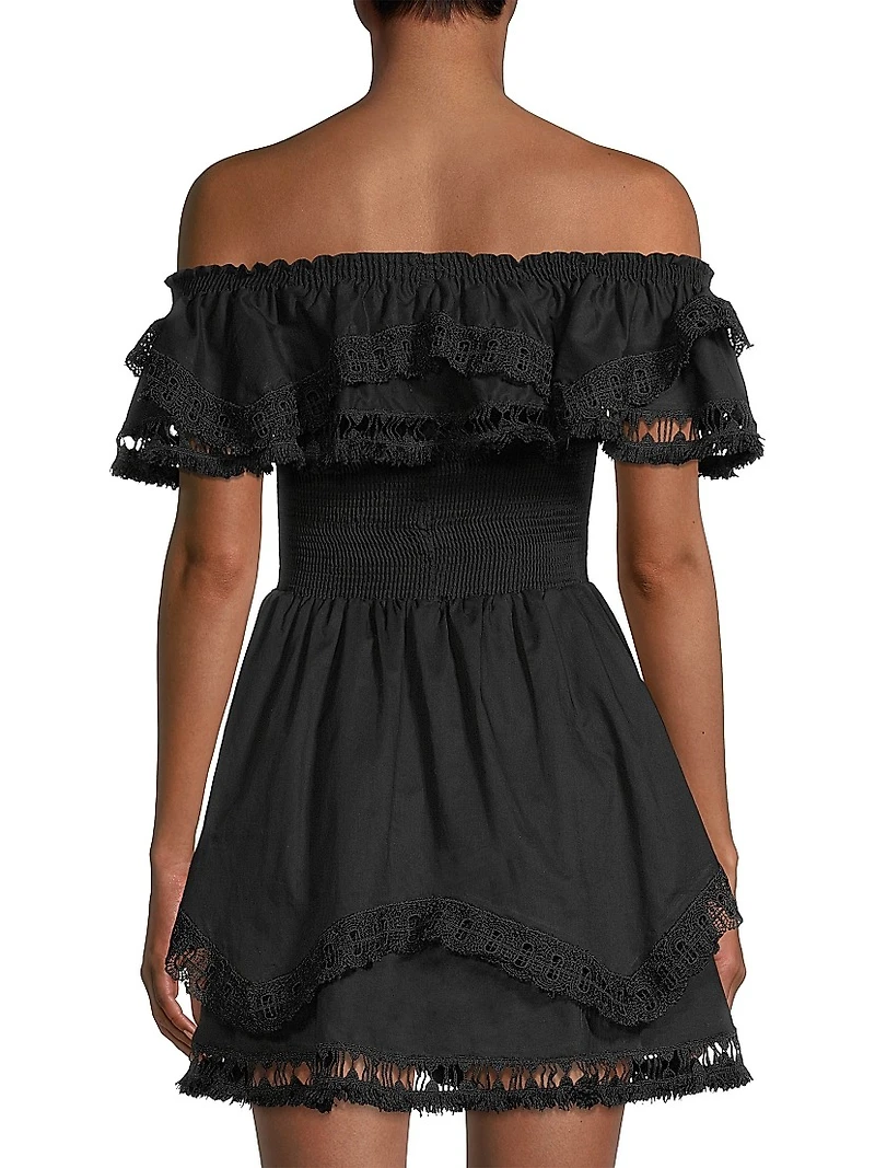 Wyatt Lace-Trim Dress