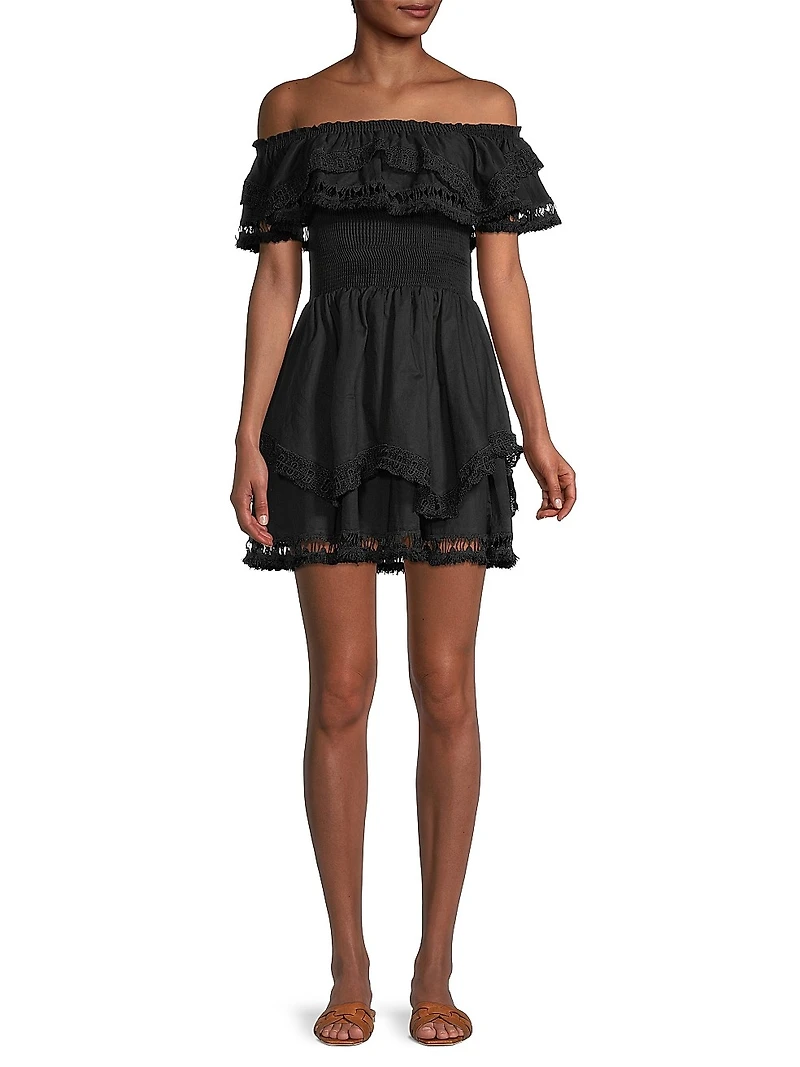 Wyatt Lace-Trim Dress
