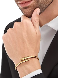Serpenti Viper 18K Yellow Gold Wrap Bracelet