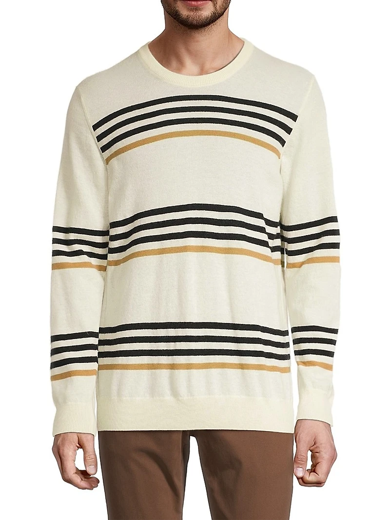 COLLECTION Striped Cashmere Sweater