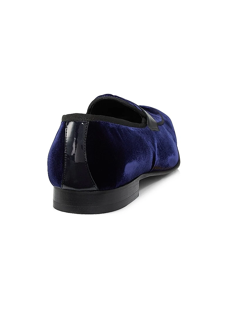COLLECTION Patent Velvet Loafers