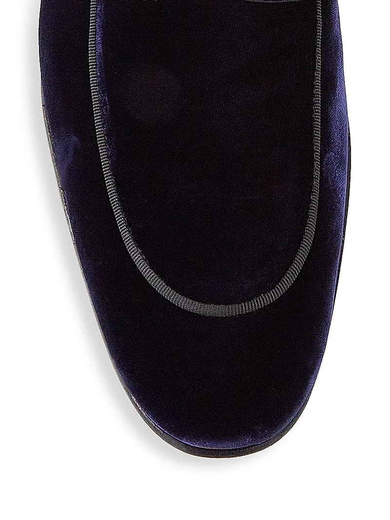 COLLECTION Patent Velvet Loafers