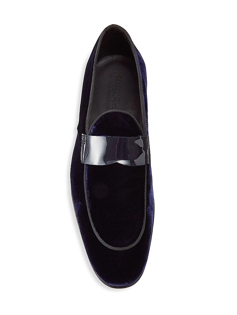 COLLECTION Patent Velvet Loafers