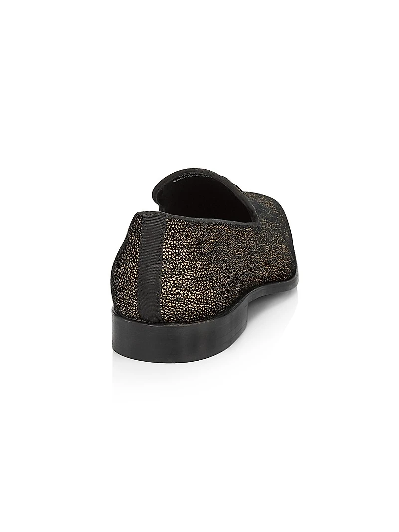 COLLECTION Glitter Canvas Loafers