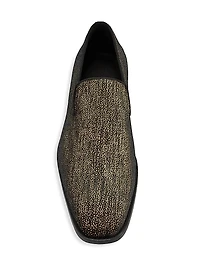 COLLECTION Glitter Canvas Loafers