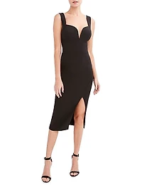 Sweetheart Body-Con Midi-Dress