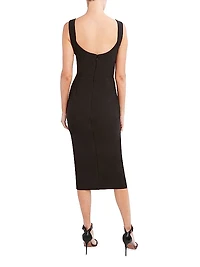 Sweetheart Body-Con Midi-Dress