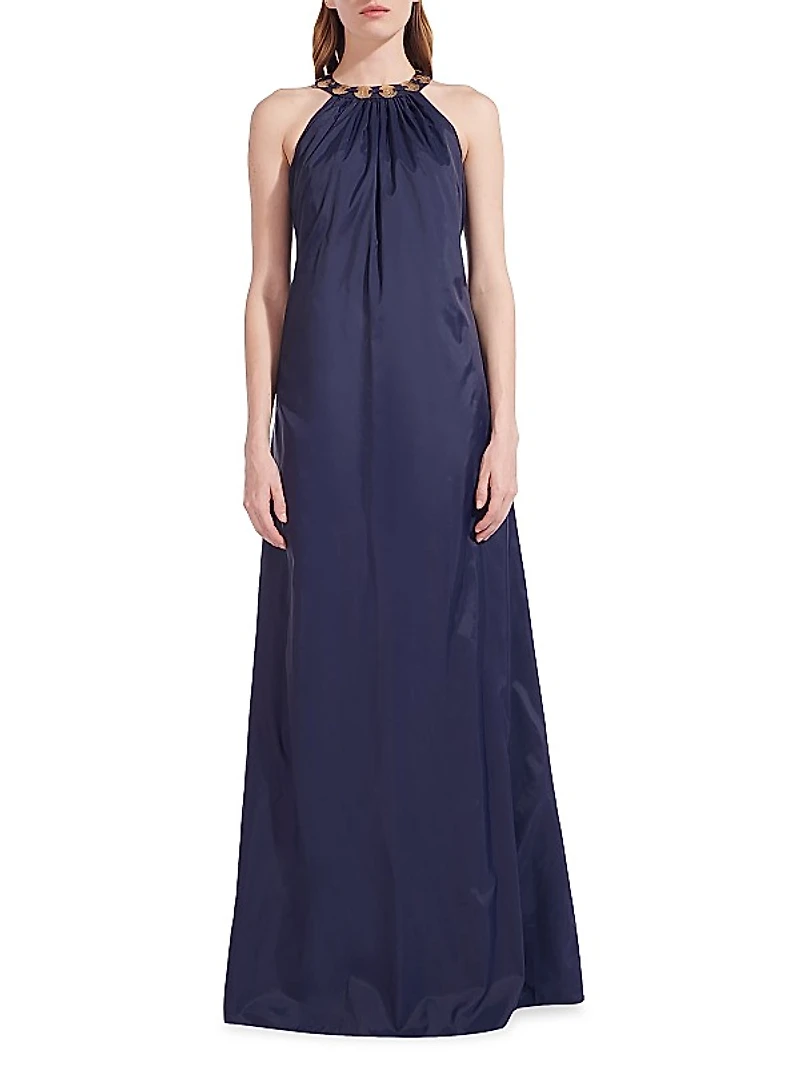 Benoit Embellished Nylon Maxi Dress