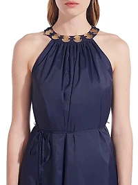 Benoit Embellished Nylon Maxi Dress