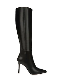 Lisa Leather High-Heel Boots