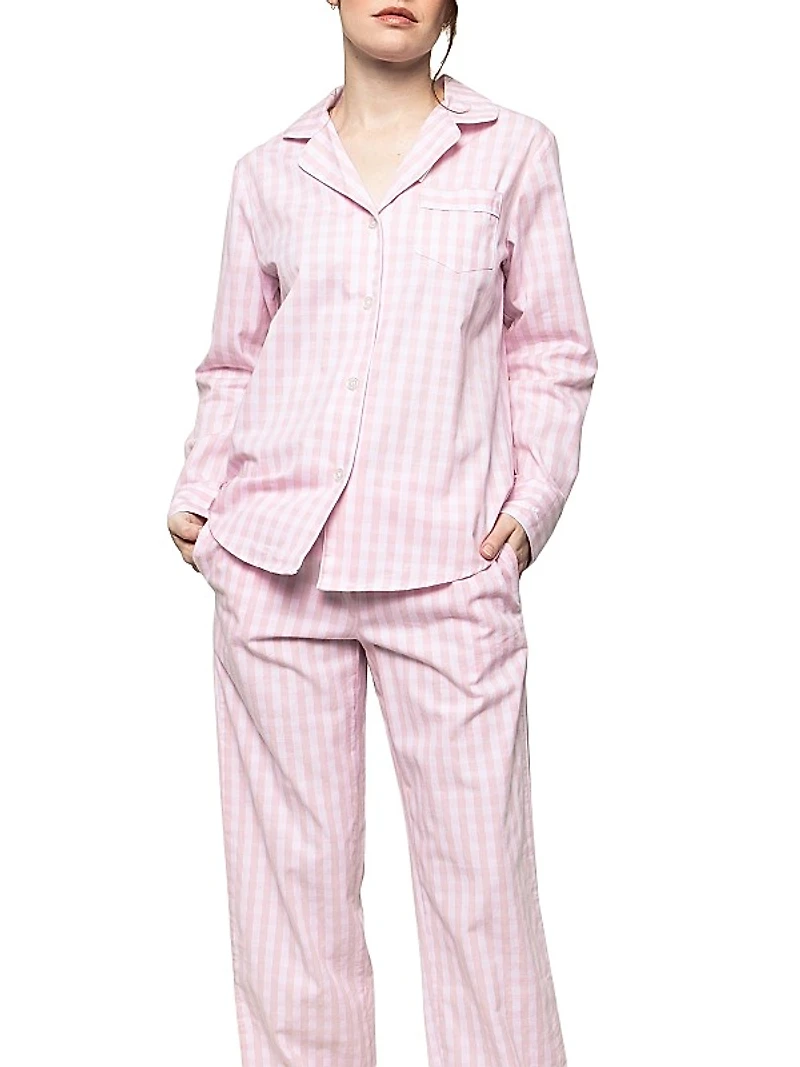Gingham Pajama Set