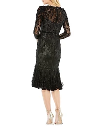 Embellished Floral Cocktail Dress