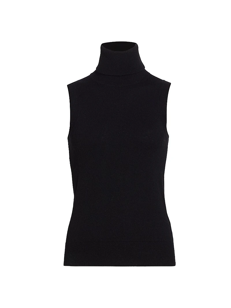 Sleeveless Turtleneck Sweater