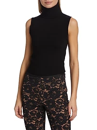 Sleeveless Turtleneck Sweater