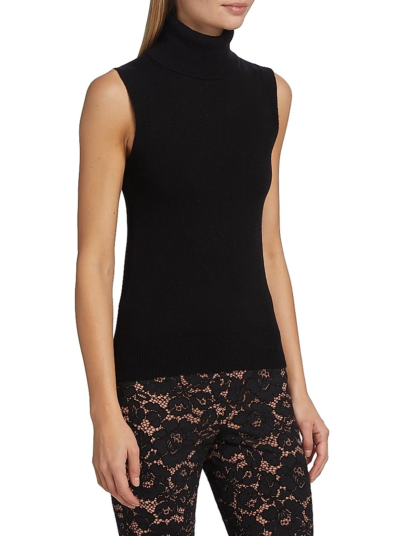 Sleeveless Turtleneck Sweater