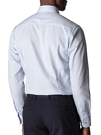 Contemporary-Fit Textured Solid Shirt