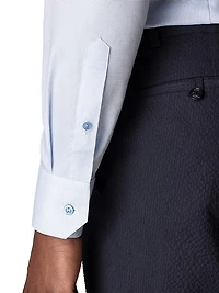 Contemporary-Fit Textured Solid Shirt