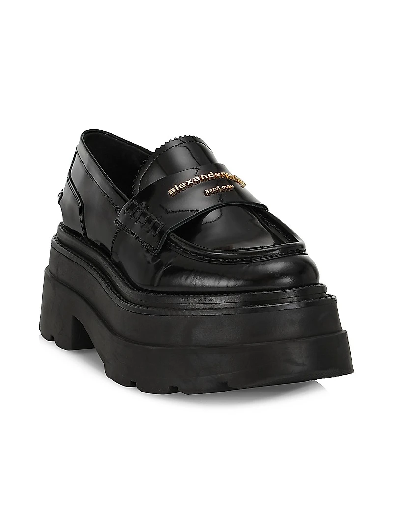 Carter Leather Platform Loafers