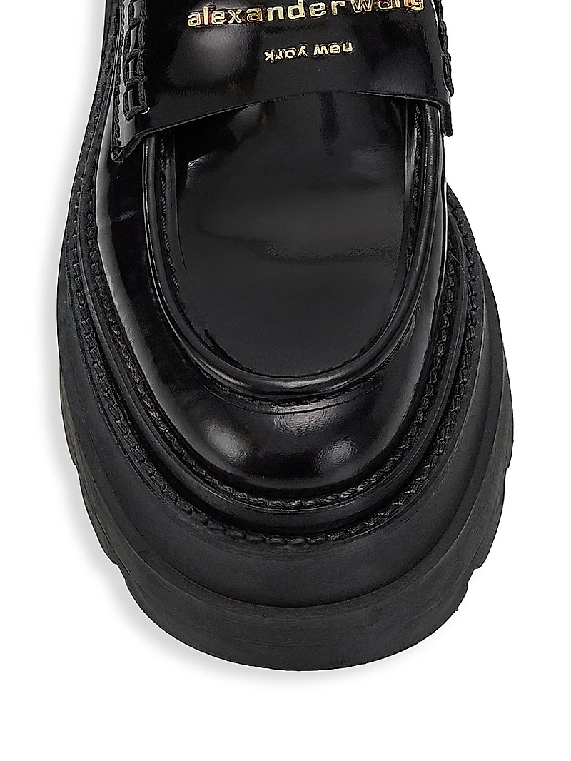 Carter Leather Platform Loafers