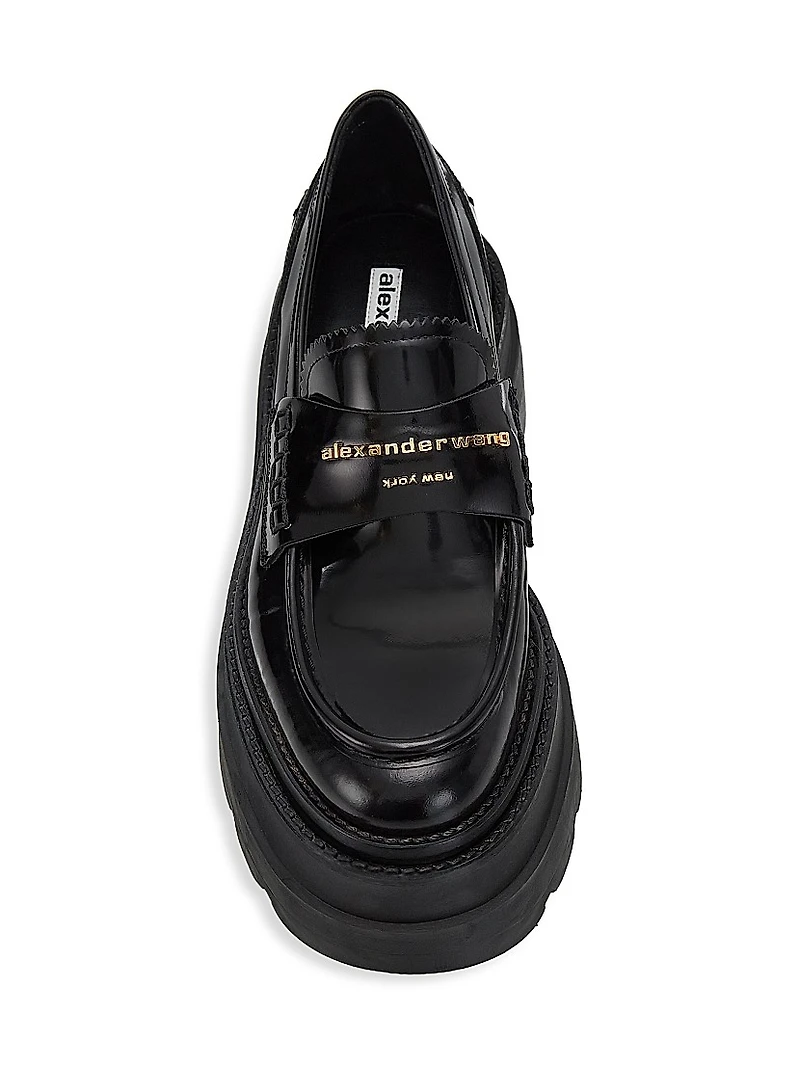 Carter Leather Platform Loafers