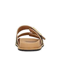 Logo Canvas Flat Sandals