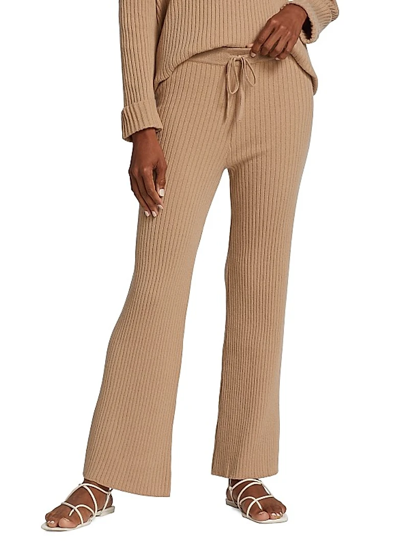 COLLECTION Rib-Knit Drawstring Pants