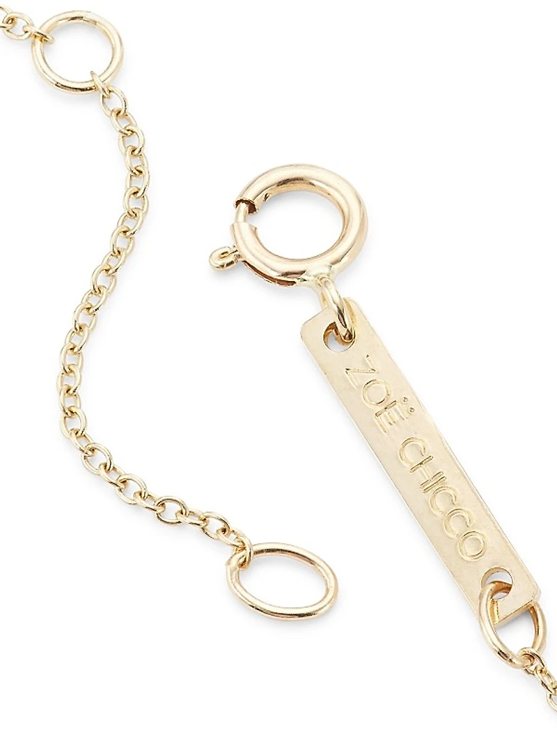 Feel The Love 14K Yellow Gold Candy-Heart Pendant Necklace