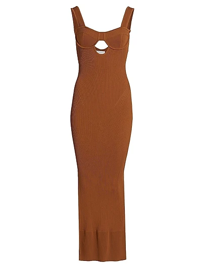 Maddy Rib-Knit Dress