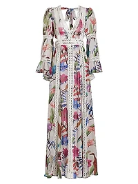 Zamia Lace Trim Maxi Dress