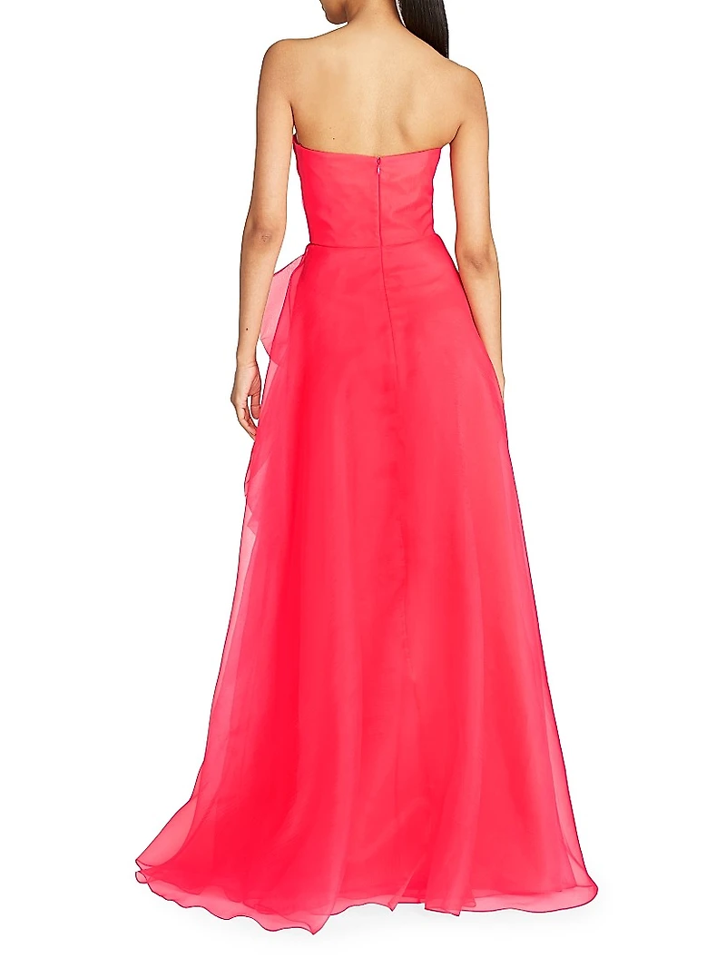 Teresa Draped Tulle Gown