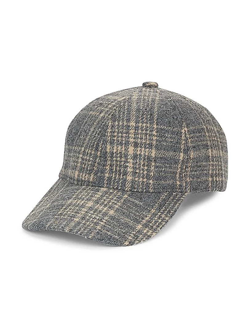 COLLECTION Plaid Baseball Hat