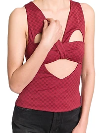 Mini Monogram Logo Heart Top