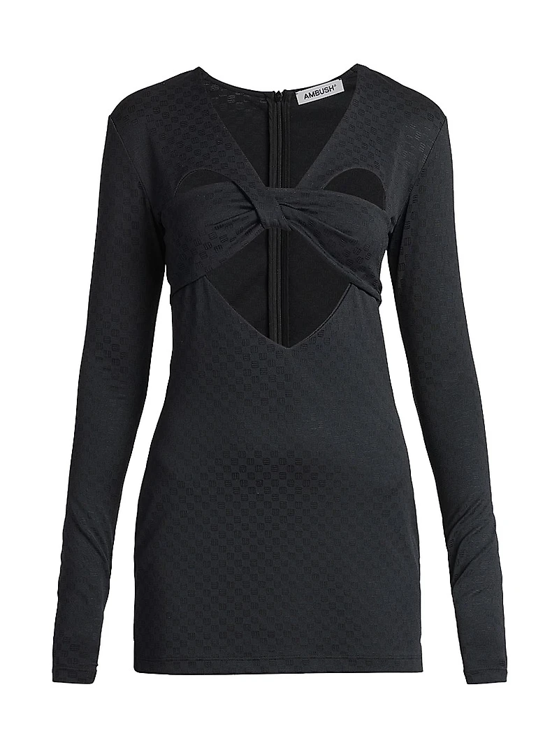 Mini Monogram Logo Heart Minidress