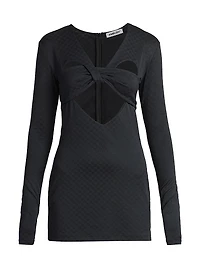 Mini Monogram Logo Heart Minidress