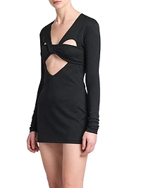 Mini Monogram Logo Heart Minidress