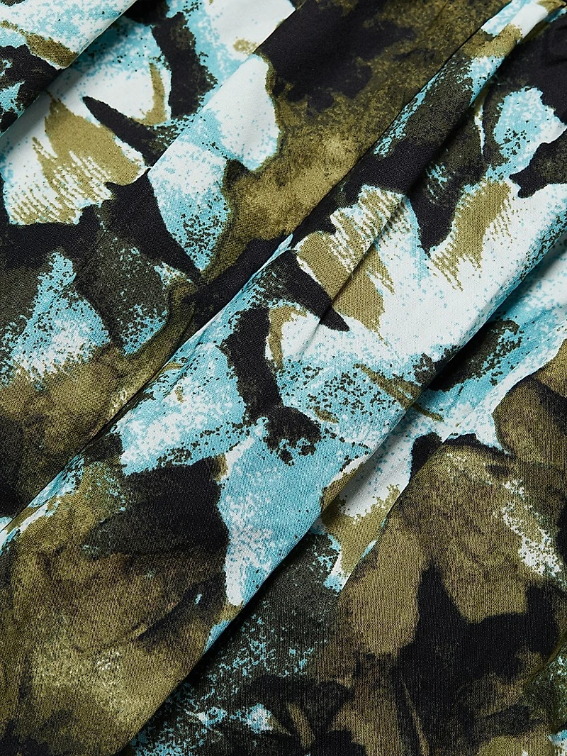 Blishagz Cut-Out Tiered Dress