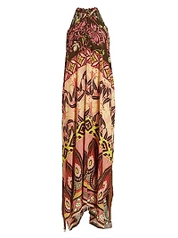Tina Sleeveless Asymmetrical Maxi Dress