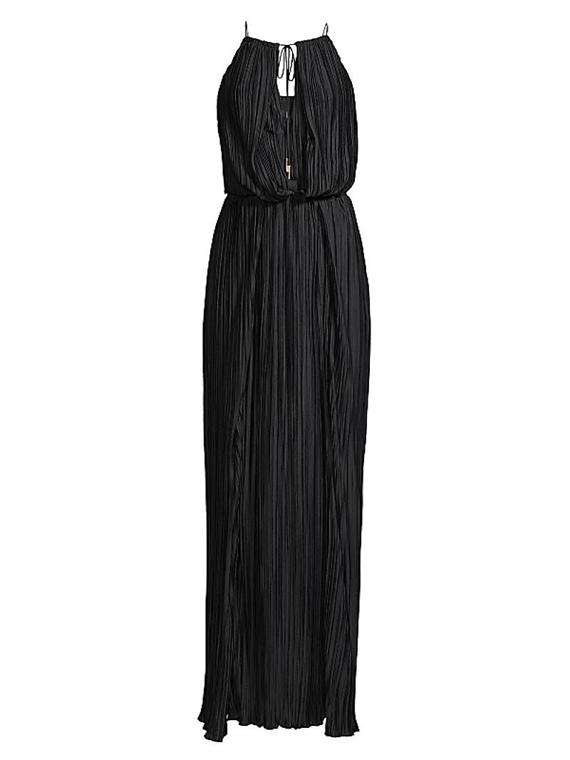 Adeline Pleated Maxi Dress