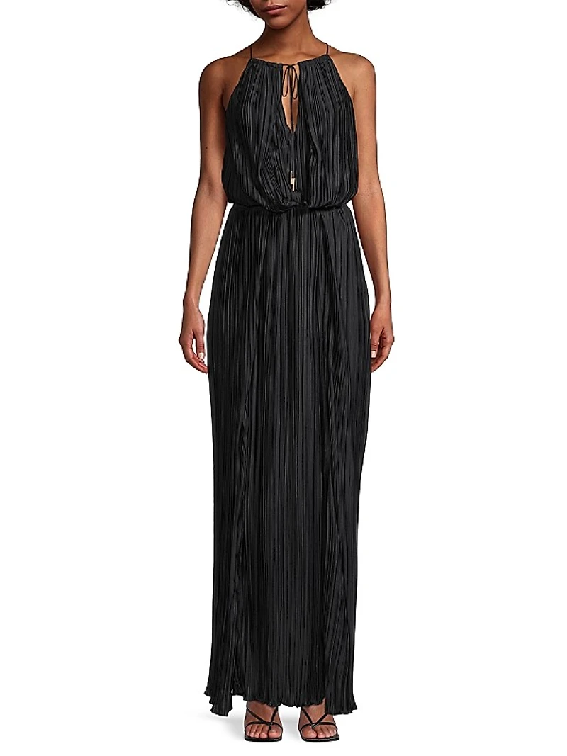 Adeline Pleated Maxi Dress